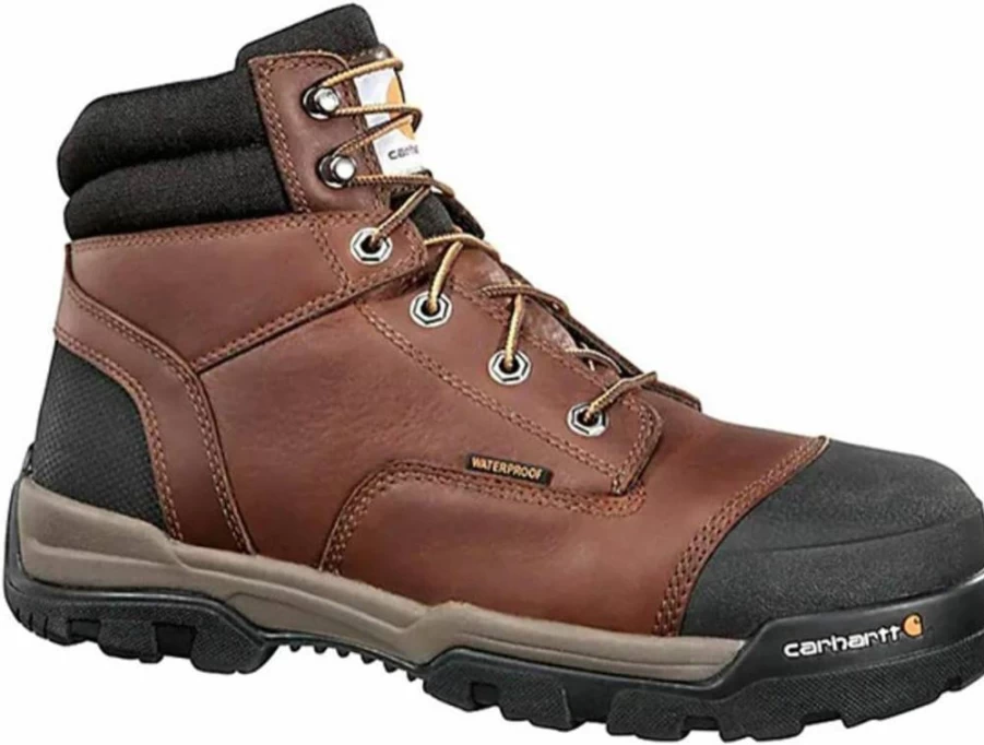 Carhartt Men's Ground Force 6-Inch Waterproof Composite Toe Work Boots - Durable Safety Footwear