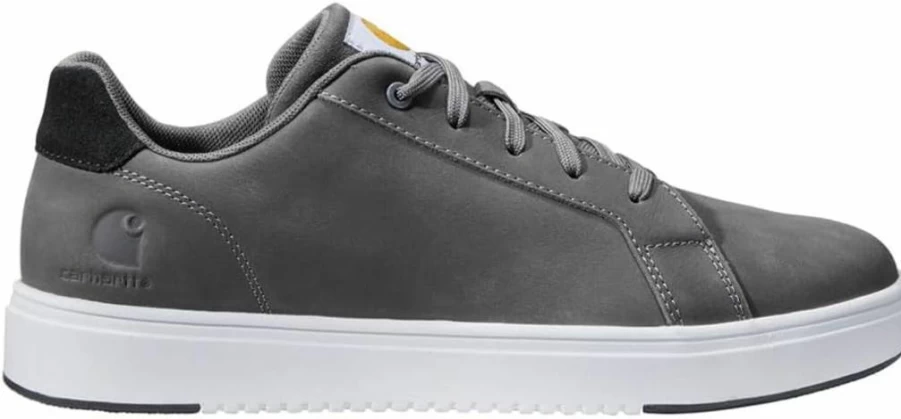 Carhartt Men's Detroit Leather Work Sneakers - Durable Nano Toe Safety Shoes for Men