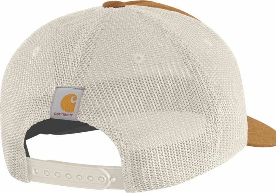 Carhartt Men's Hamilton Twill Cap with Mesh Back and Embroidered Logo