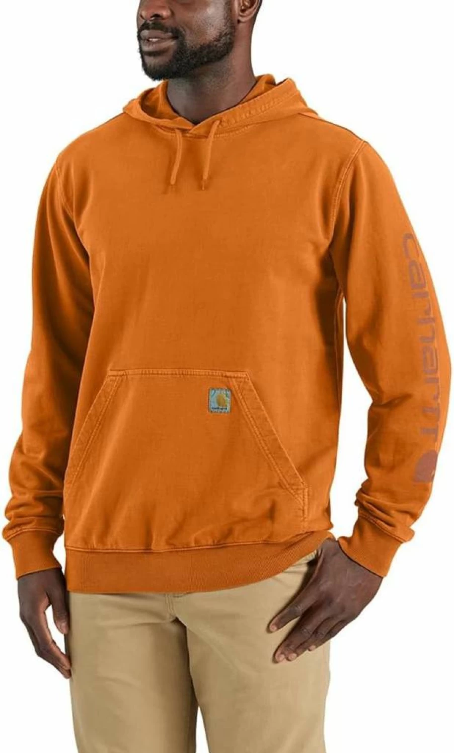 Carhartt Men's Relaxed Fit Graphic French Terry Sweatshirt - Midweight Garment Dyed Pullover