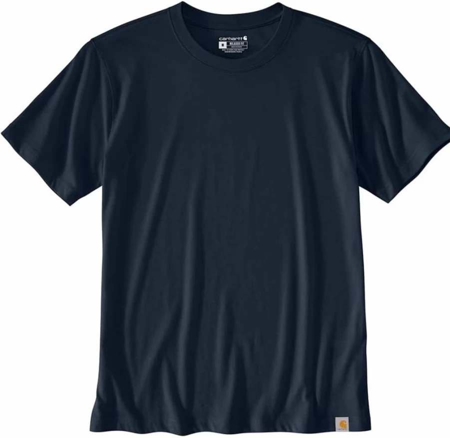 Carhartt Men's Relaxed Fit Lightweight Short-Sleeve T-Shirt 106020 - Durable Casual Crewneck Tee for Work & Everyday Wear