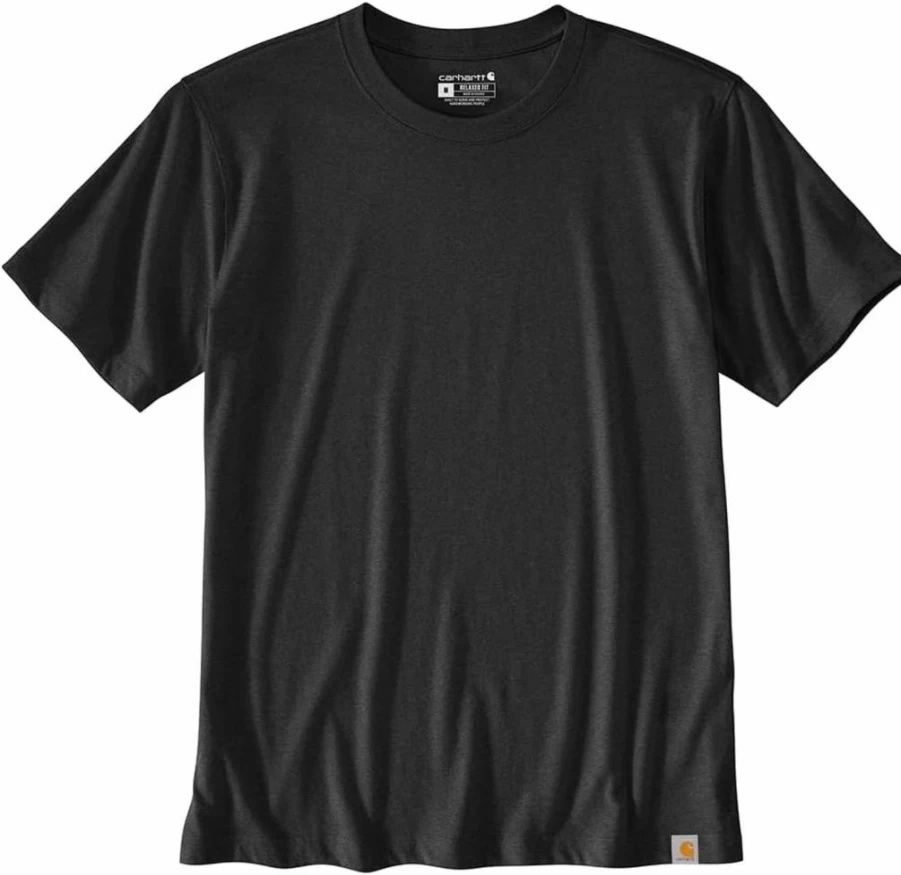 Carhartt Men's Relaxed Fit Lightweight Short-Sleeve T-Shirt 106020 - Durable Casual Crewneck Tee for Work & Everyday Wear