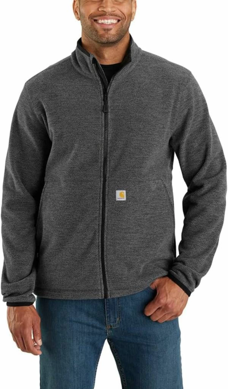 Carhartt Men's Relaxed Fit Full-Zip Fleece Jacket 106416 - Warm & Durable Workwear