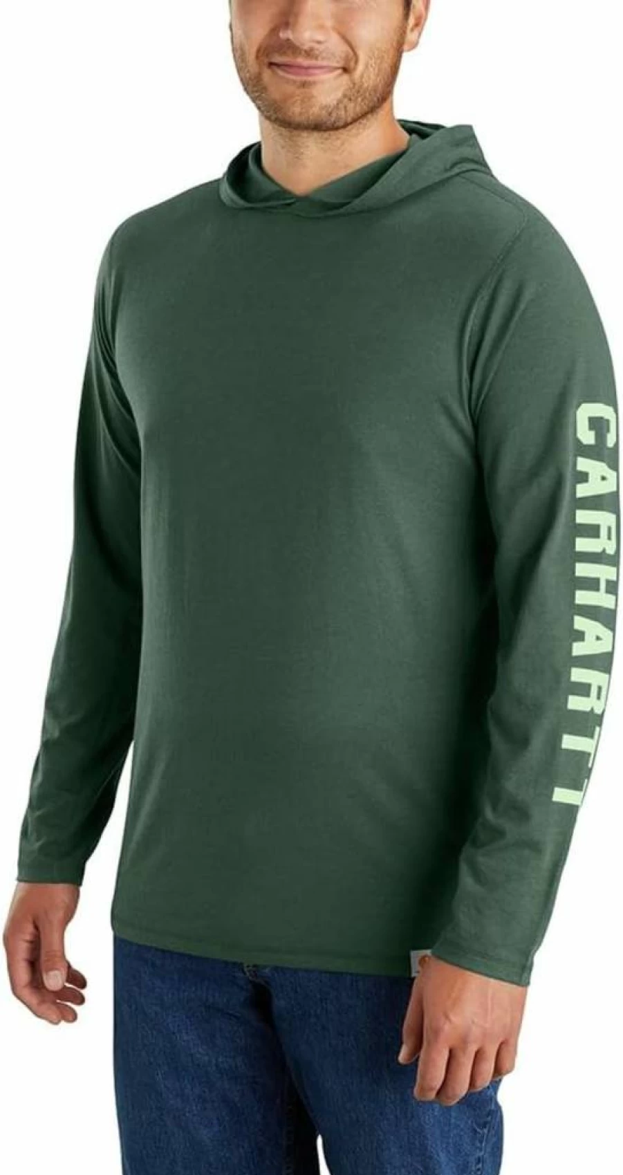 Carhartt Men's Force Relaxed Fit Midweight Long-Sleeve T-Shirt with Logo