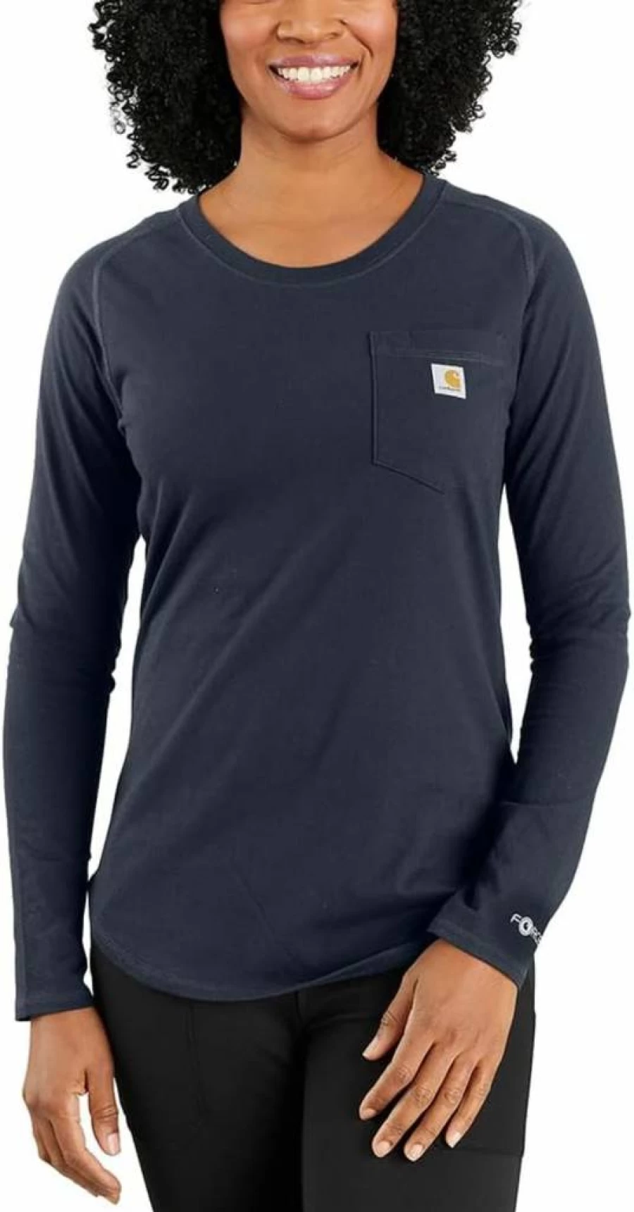 Carhartt Women's Relaxed Fit Midweight Long-Sleeve Pocket T-Shirt - Durable Workwear Top