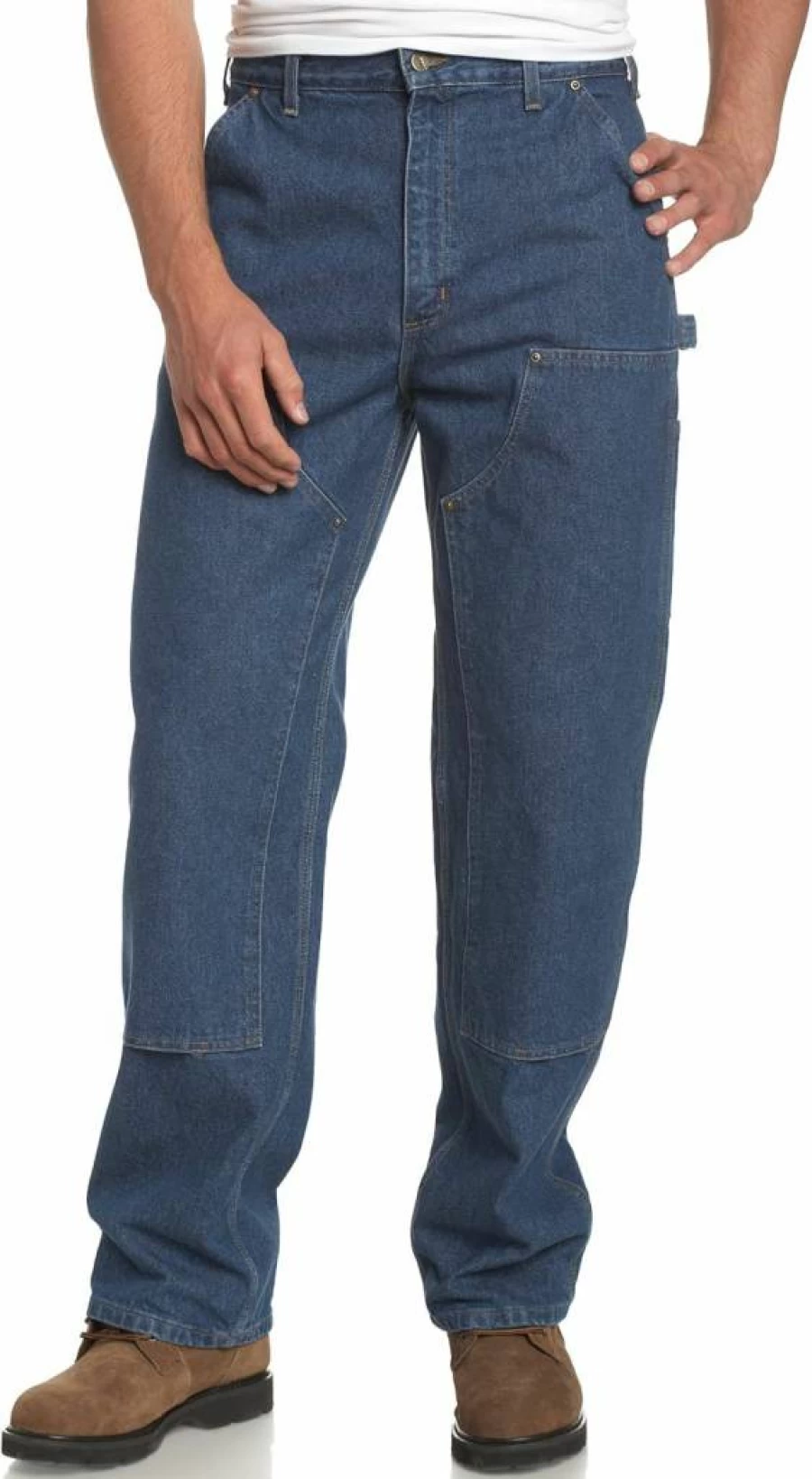 Carhartt Men's Double-Front Utility Work Pants - Loose Fit Washed Duck Durable Workwear