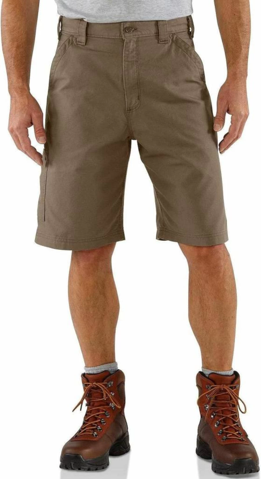 Carhartt Men's B147 Loose Fit 10-Inch Canvas Utility Work Shorts Durable Cargo Shorts for Work & Outdoor