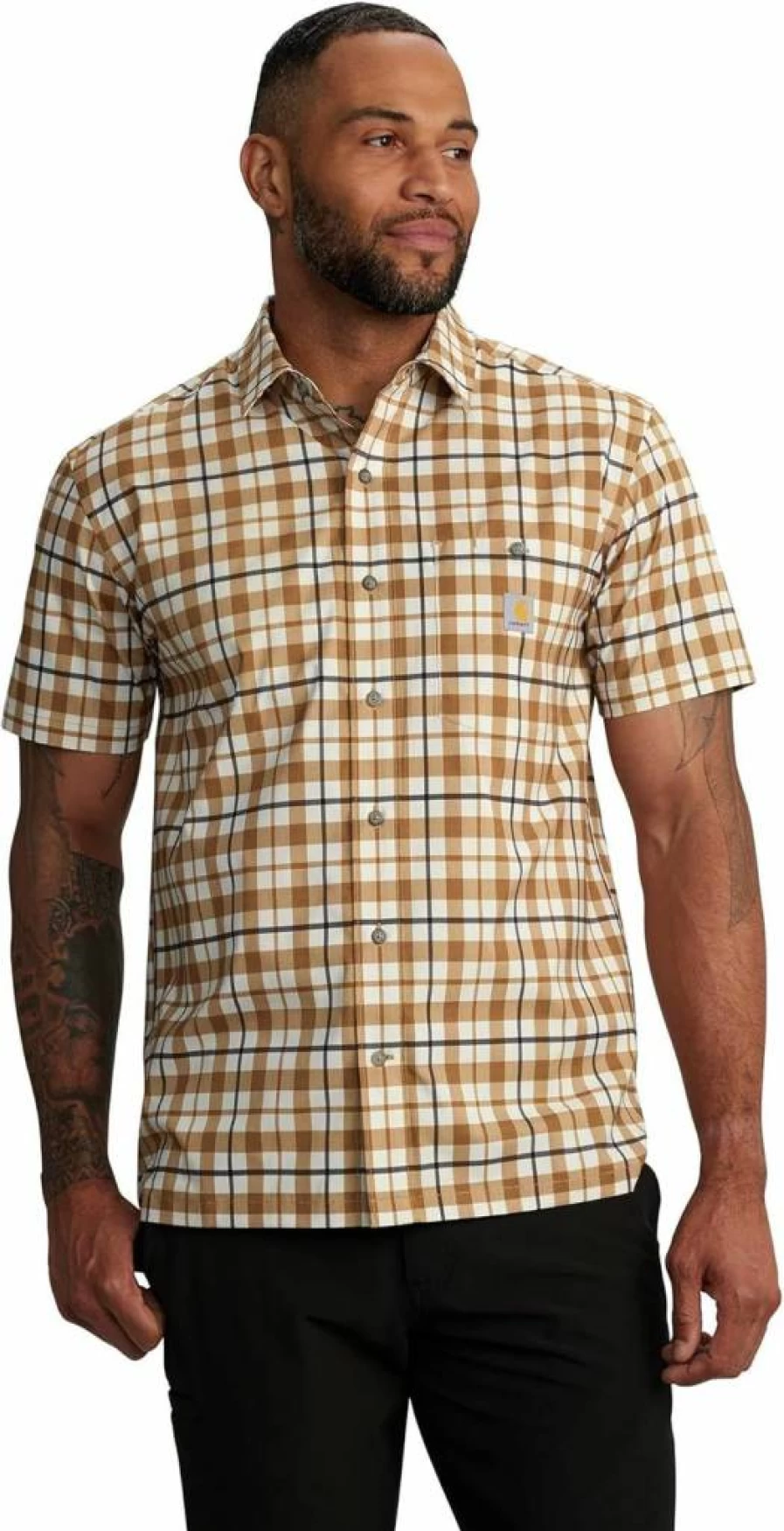 Carhartt Men's Force Sun Defender Relaxed Fit Lightweight Short Sleeve Shirt 106747