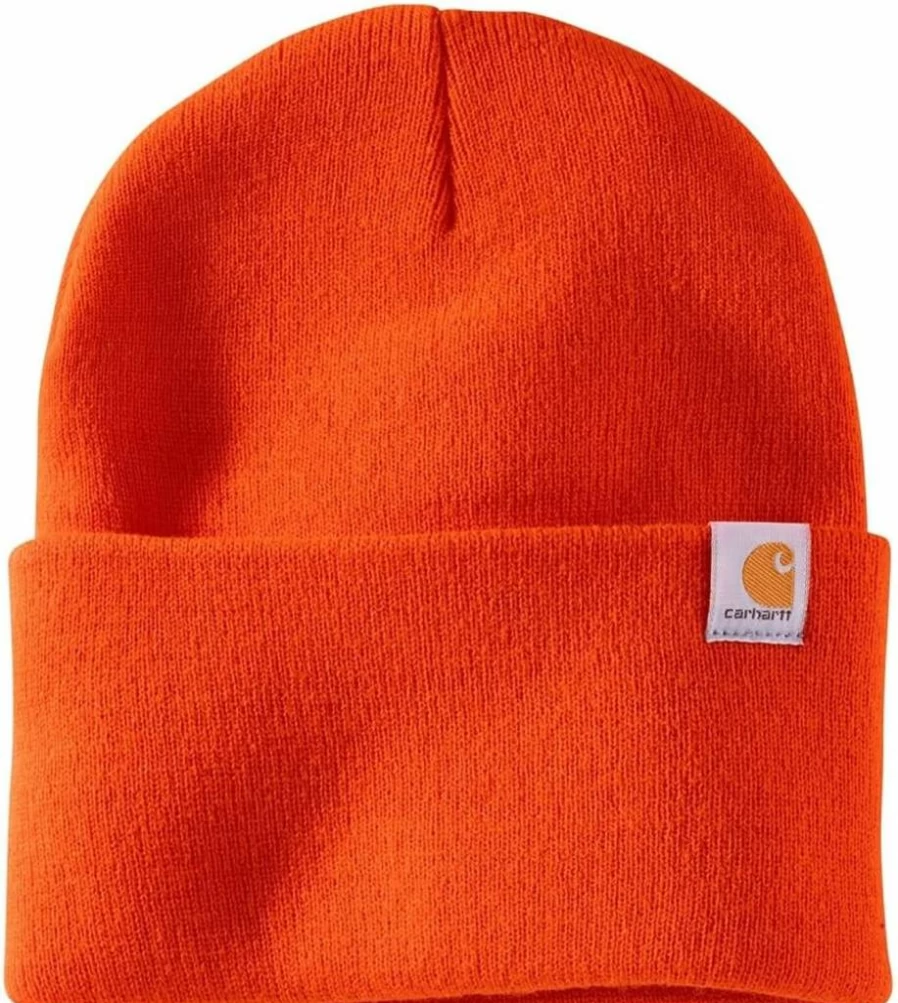 Carhartt Men's Cuffed Knit Beanie Hat for Winter Warmth & Style 104597