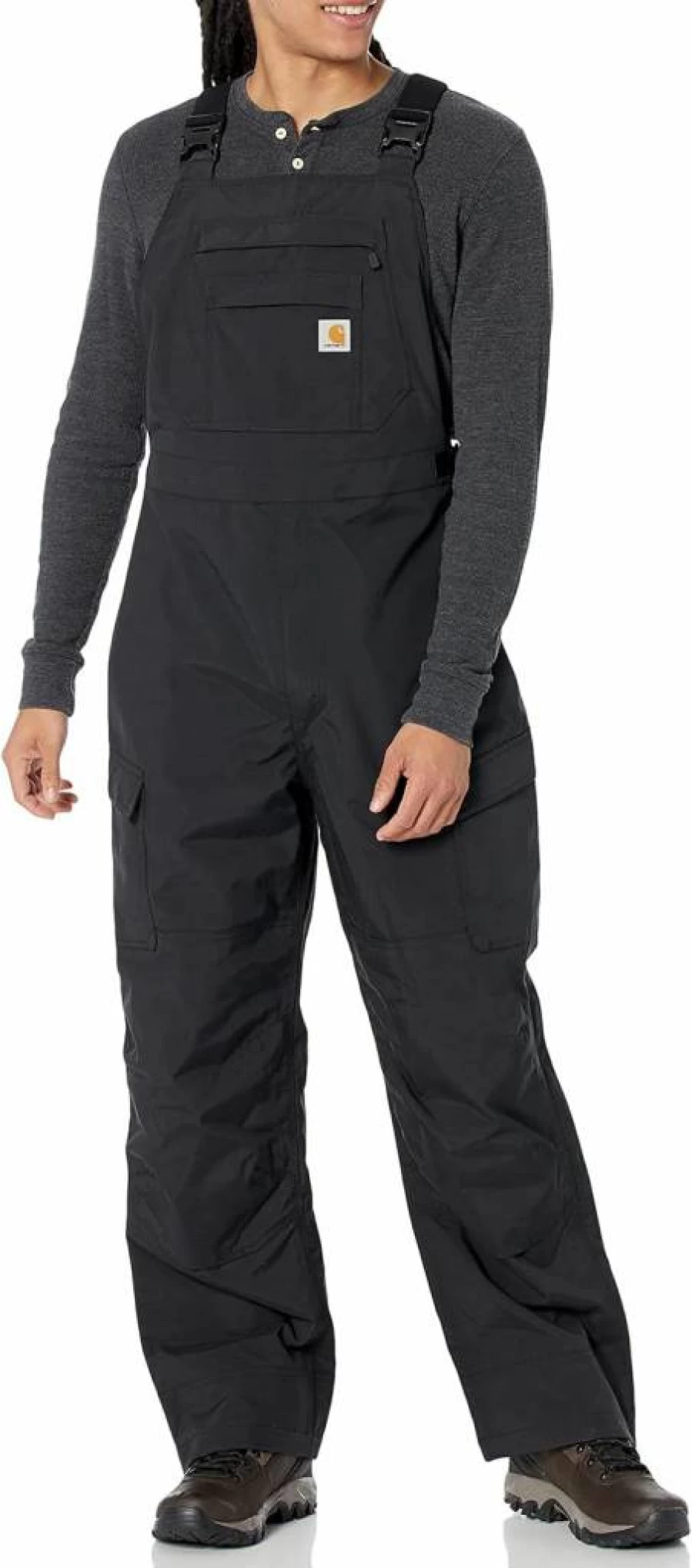 Carhartt Men's Heavyweight Bib Overalls - Storm Defender Loose Fit Workwear