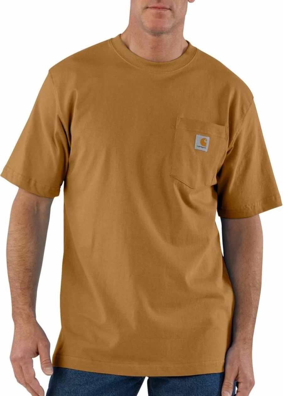 Carhartt Men's Heavyweight Loose Fit Pocket T-Shirt - Short Sleeve Big & Tall Sizes Available