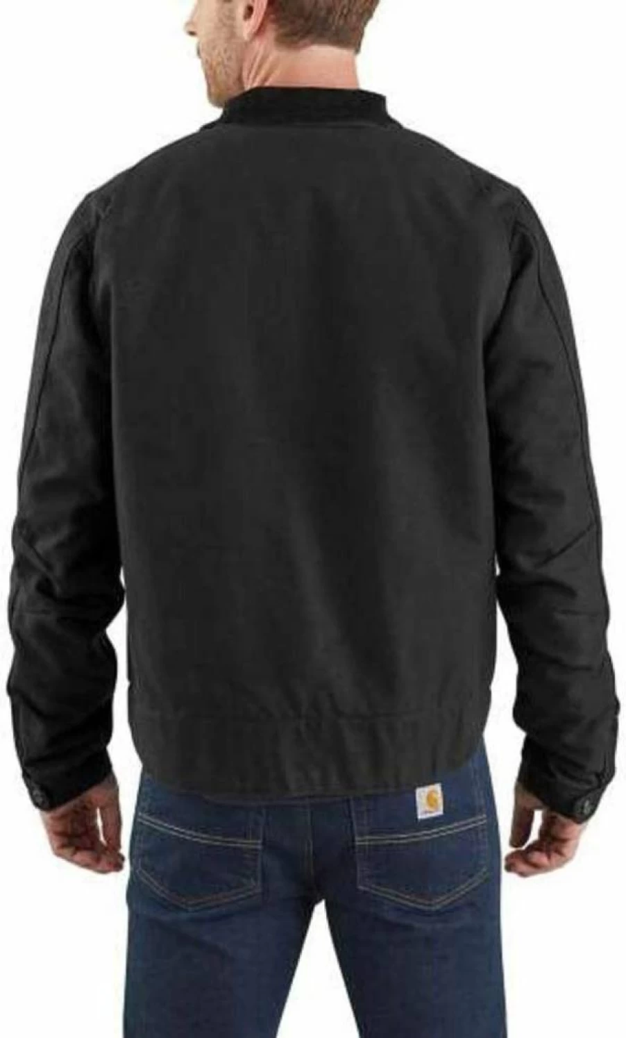 Carhartt Men's Relaxed Fit Duck Blanket-Lined Detroit Jacket - Heavyweight Workwear Coat for Durability and Warmth