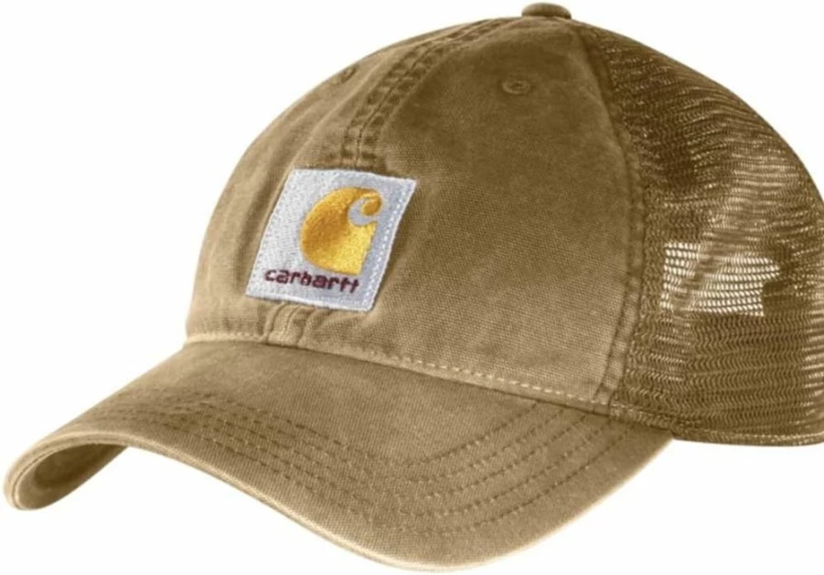 Carhartt Men's Buffalo Sandstone Mesh Back Baseball Cap