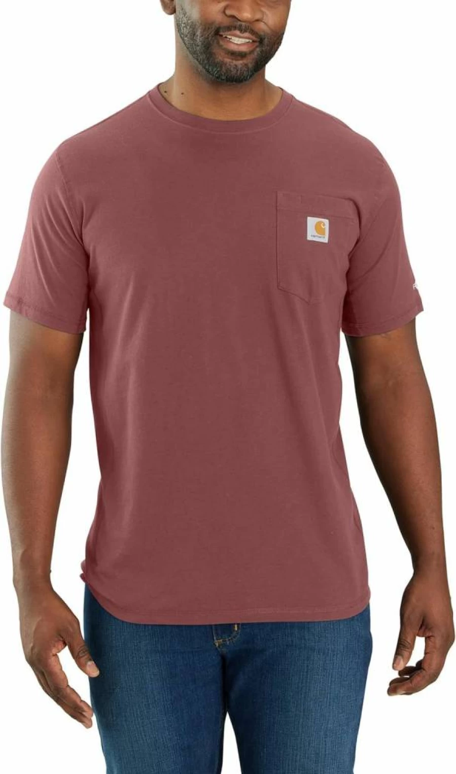 Carhartt Men's Relaxed Fit Midweight Short-Sleeve Pocket T-Shirt - Durable Workwear Tee with Chest Pocket