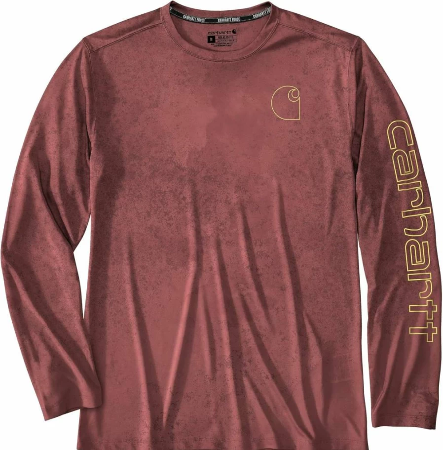 Carhartt Men's Force Sun Defender Lightweight Long-Sleeve Shirt UPF Sun Protection Workwear