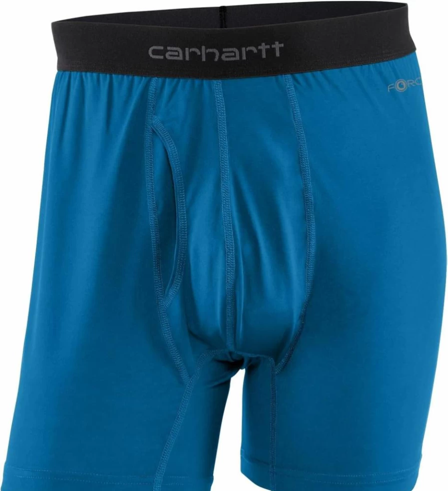 Carhartt Men's Force Stretch Jersey 5-Inch Boxer Briefs 2-Pack - Breathable Moisture-Wicking Underwear