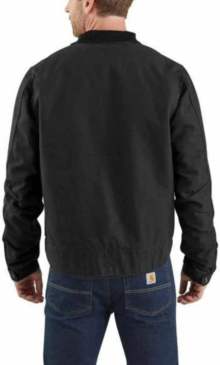 Carhartt Men's Relaxed Fit Duck Blanket-Lined Detroit Jacket - Durable Workwear Coat for Winter