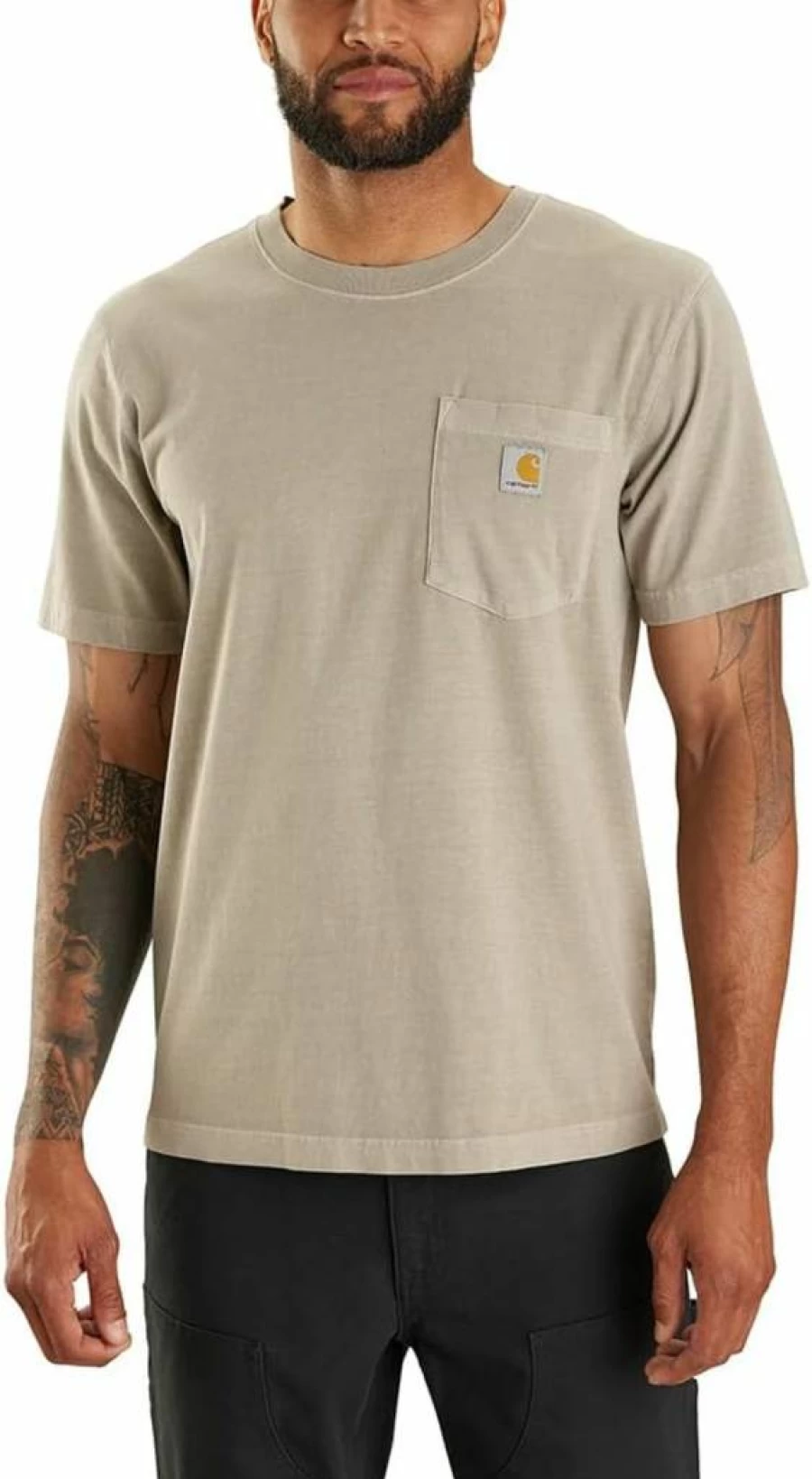 Carhartt Men's Relaxed Fit Lightweight Short-Sleeve Pocket T-Shirt - Vintage Washed Casual Tee