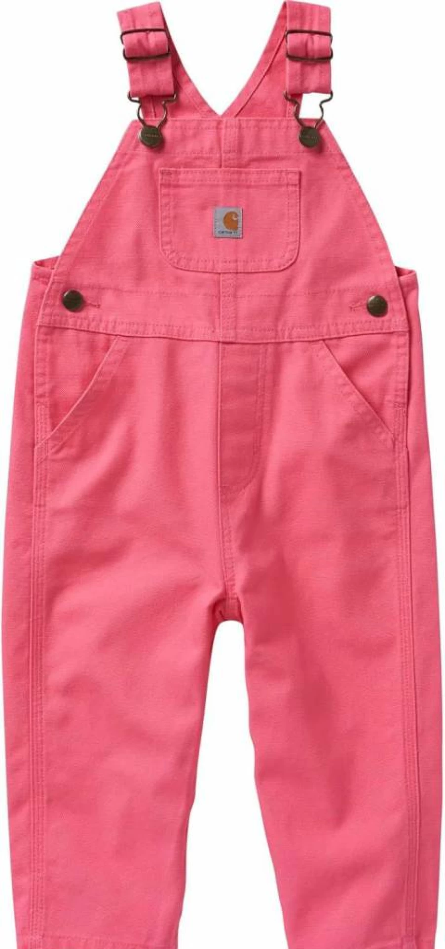 Carhartt Girls' Loose Fit Canvas Bib Overalls CM9712 Durable Workwear for Kids