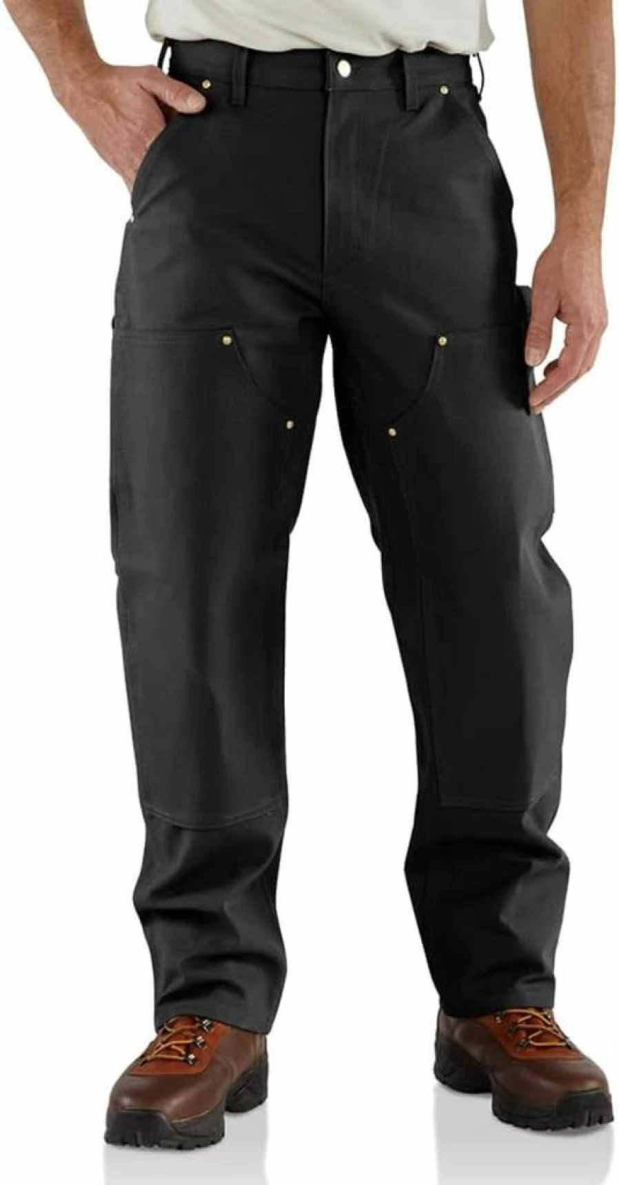 Carhartt Men's Loose Fit Double-Front Utility Work Pants with Firm Duck Fabric - Durable 106679 Workwear
