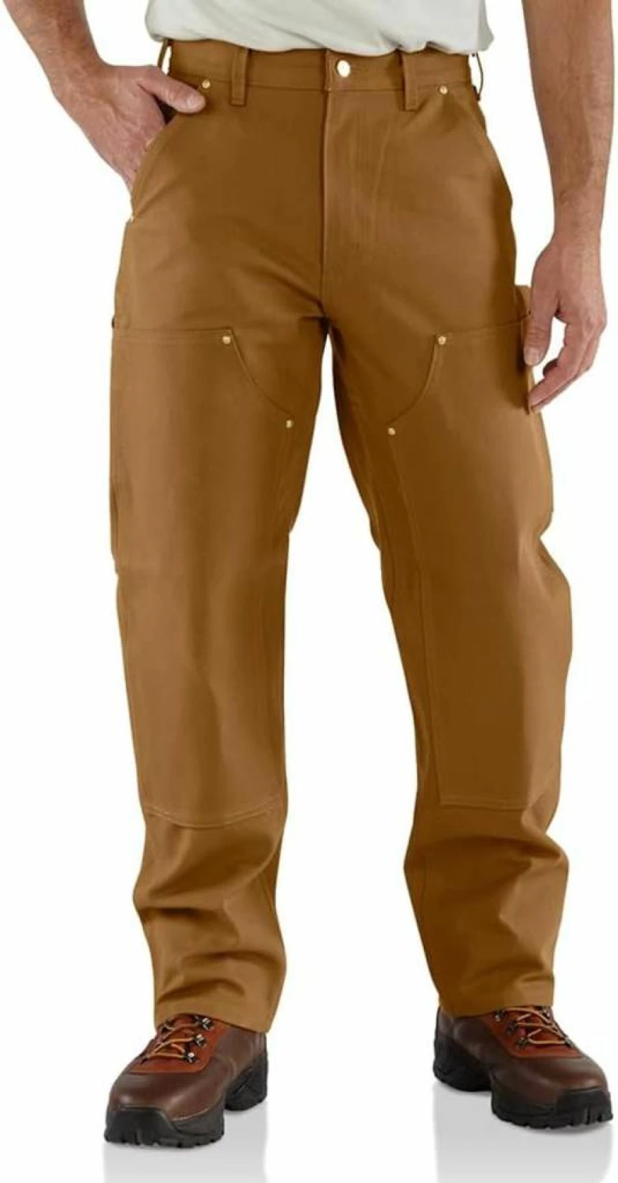 Carhartt Men's Loose Fit Double-Front Utility Work Pants with Firm Duck Fabric - Durable 106679 Workwear