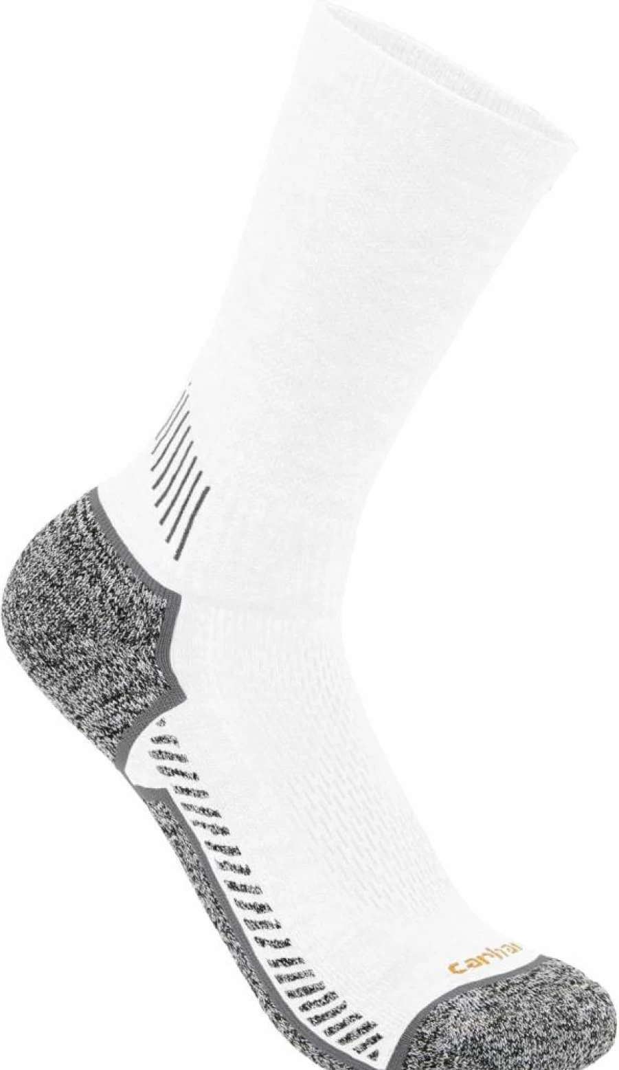 Carhartt Men's Force Performance Work Socks - 3-Pack Durable Crew Socks for Work & Outdoor