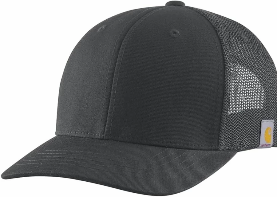Carhartt Men's Rugged Flex Twill Mesh Back Baseball Cap - Durable Adjustable Work Hat