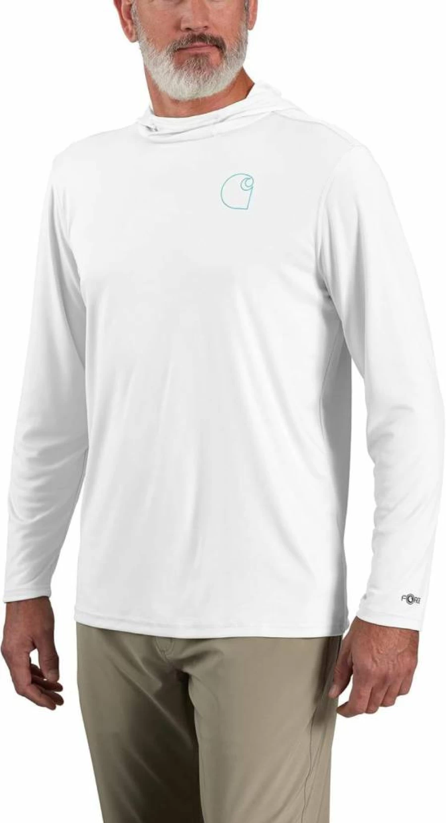 Carhartt Men's Force Sun Defender Lightweight Long-Sleeve Hoodie UPF Protection Workwear