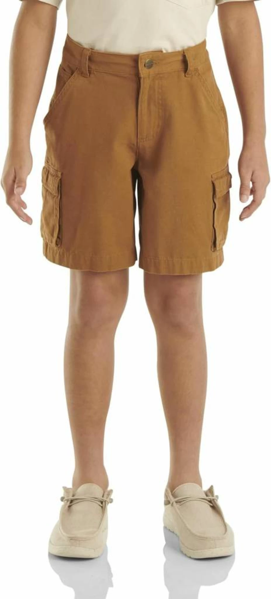 Carhartt Boys' Ch8320 Canvas Cargo Work Shorts Durable Utility Shorts for Kids