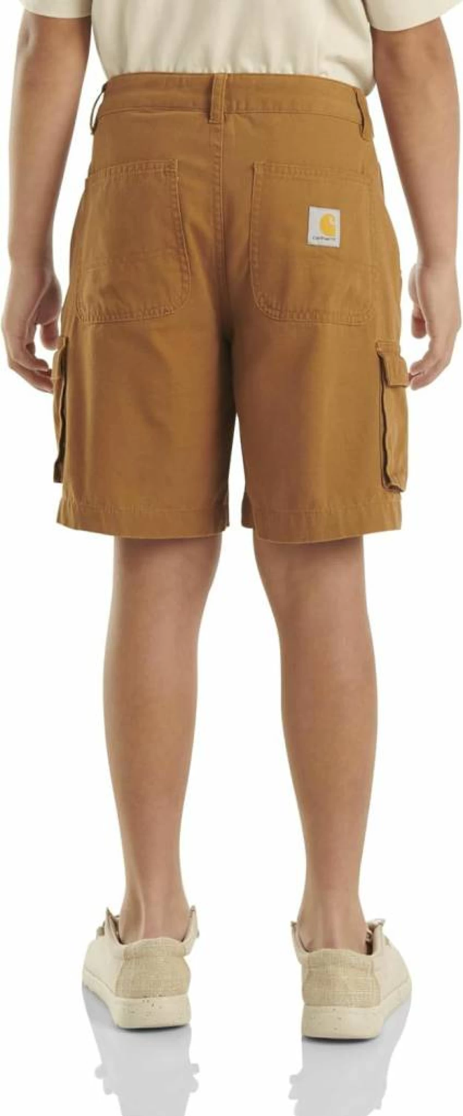 Carhartt Boys' Ch8320 Canvas Cargo Work Shorts Durable Utility Shorts for Kids