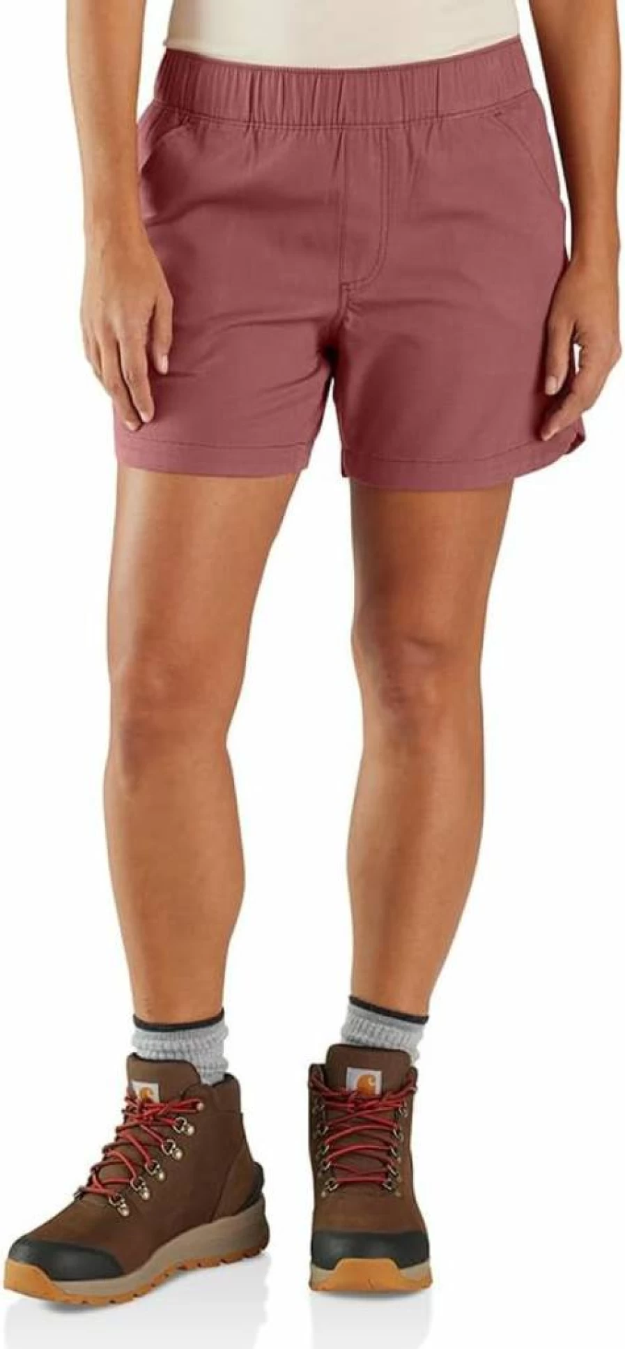 Carhartt Women's Relaxed Fit Ripstop Work Shorts Durable Comfort for Active Jobs