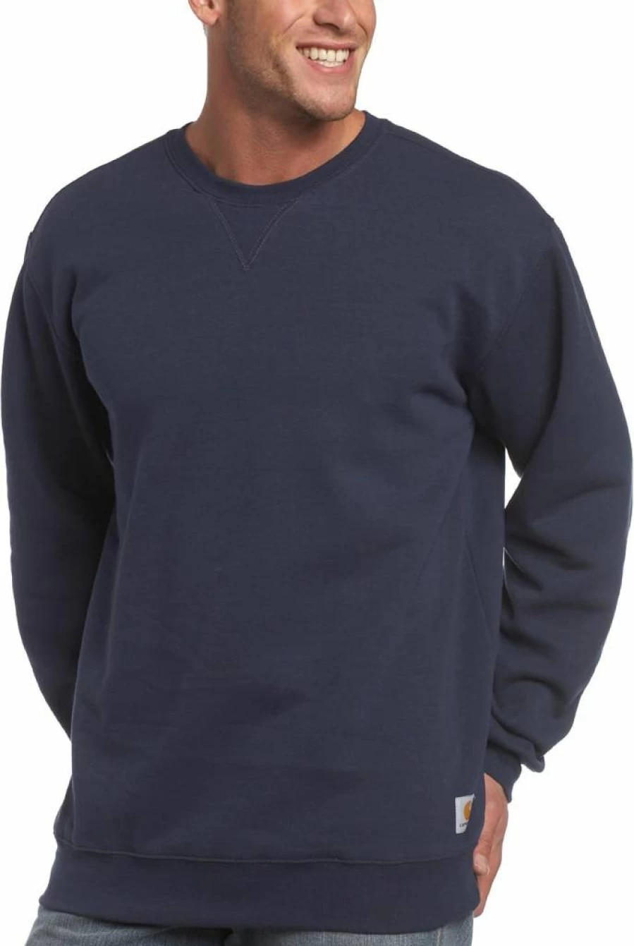 Carhartt Men's Midweight Crewneck Sweatshirt - Durable Cotton Blend Pullover for Work & Casual Wear