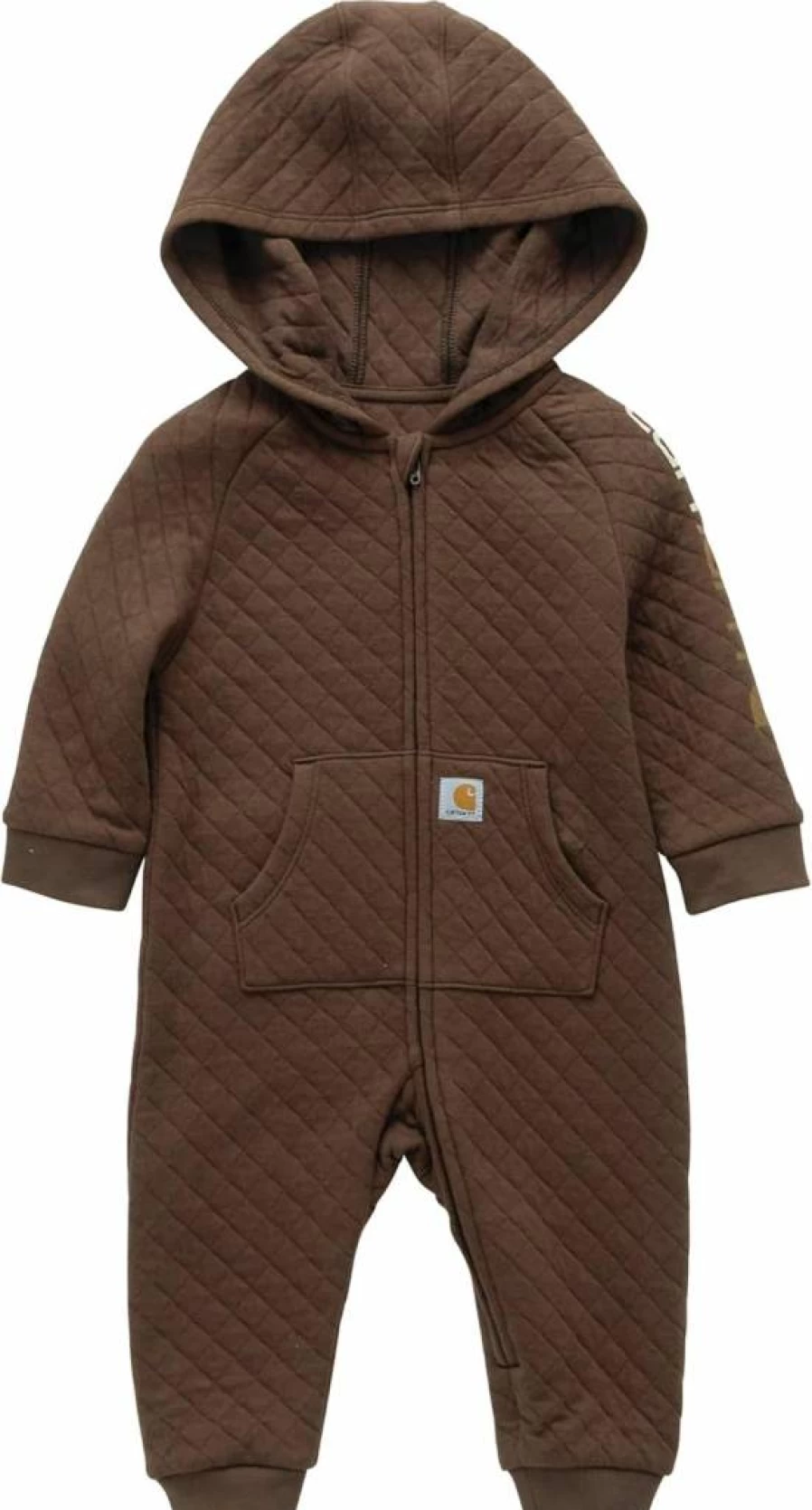 Carhartt Kids Quilted Hooded Zip-Front Coverall CM8773 - Durable Long-Sleeve Jersey Overalls for Boys