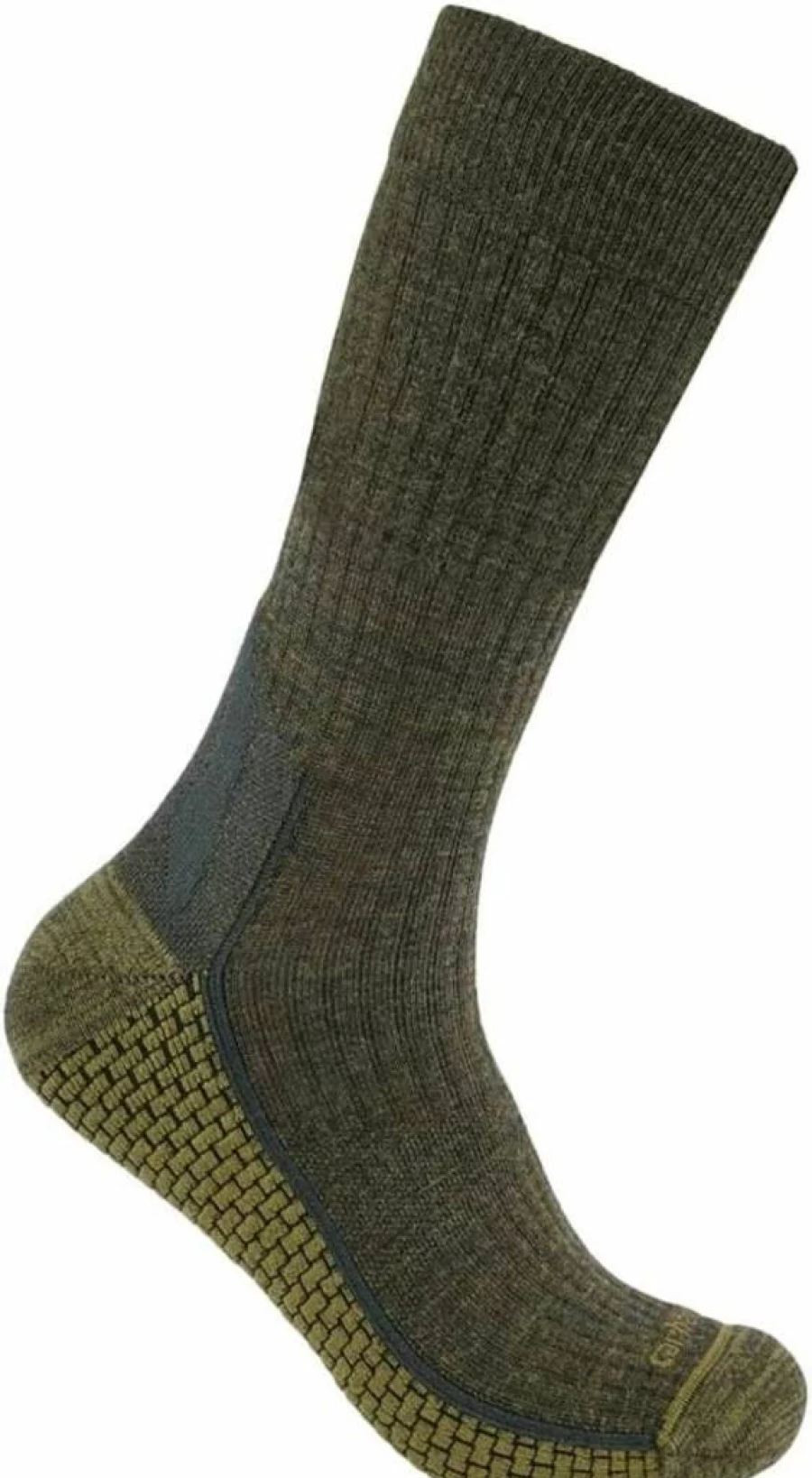 Carhartt Force Grid Midweight Crew Socks - Synthetic Merino Wool Blend for Comfort & Durability
