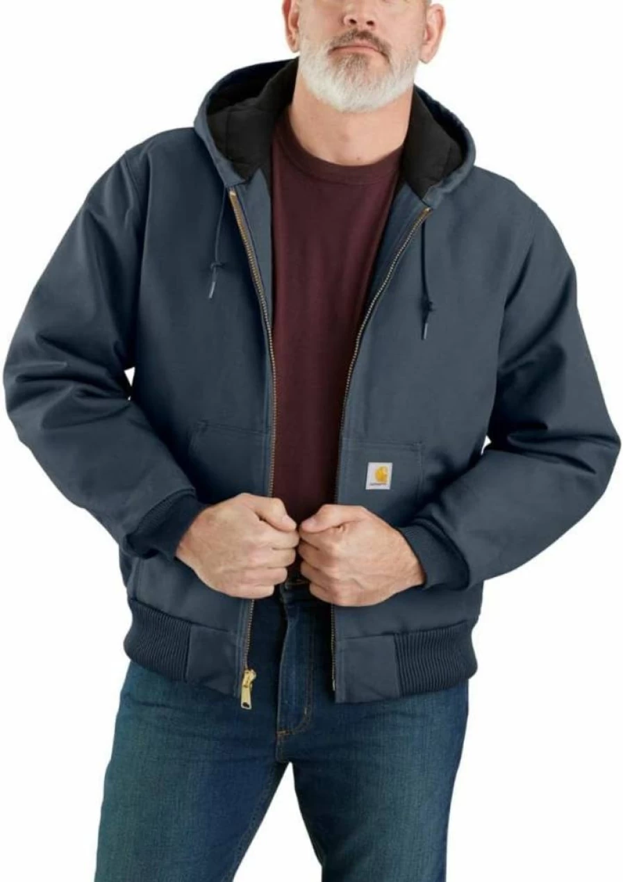 Carhartt Men's Insulated Active Jacket - Loose Fit Firm Duck Workwear for Durability and Warmth