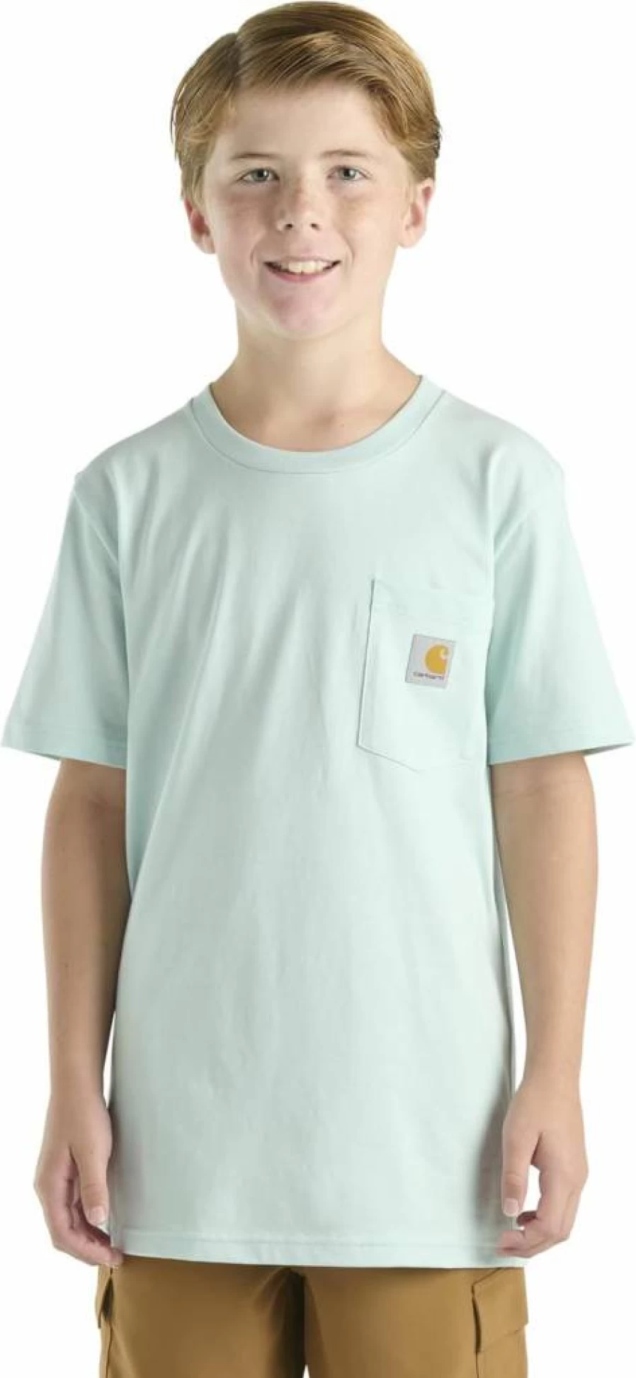 Carhartt Unisex Kids' Short-Sleeve Pocket T-Shirt - Durable Ca6655 Casual Tee