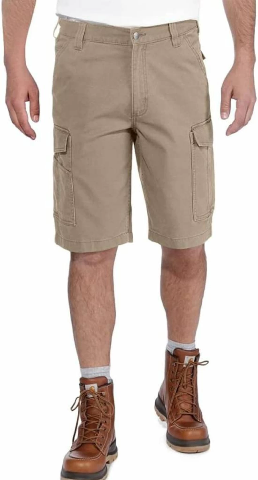 Carhartt Men's Rugged Flex Relaxed Fit Durable Canvas Cargo Work Shorts for Heavy Duty Jobs
