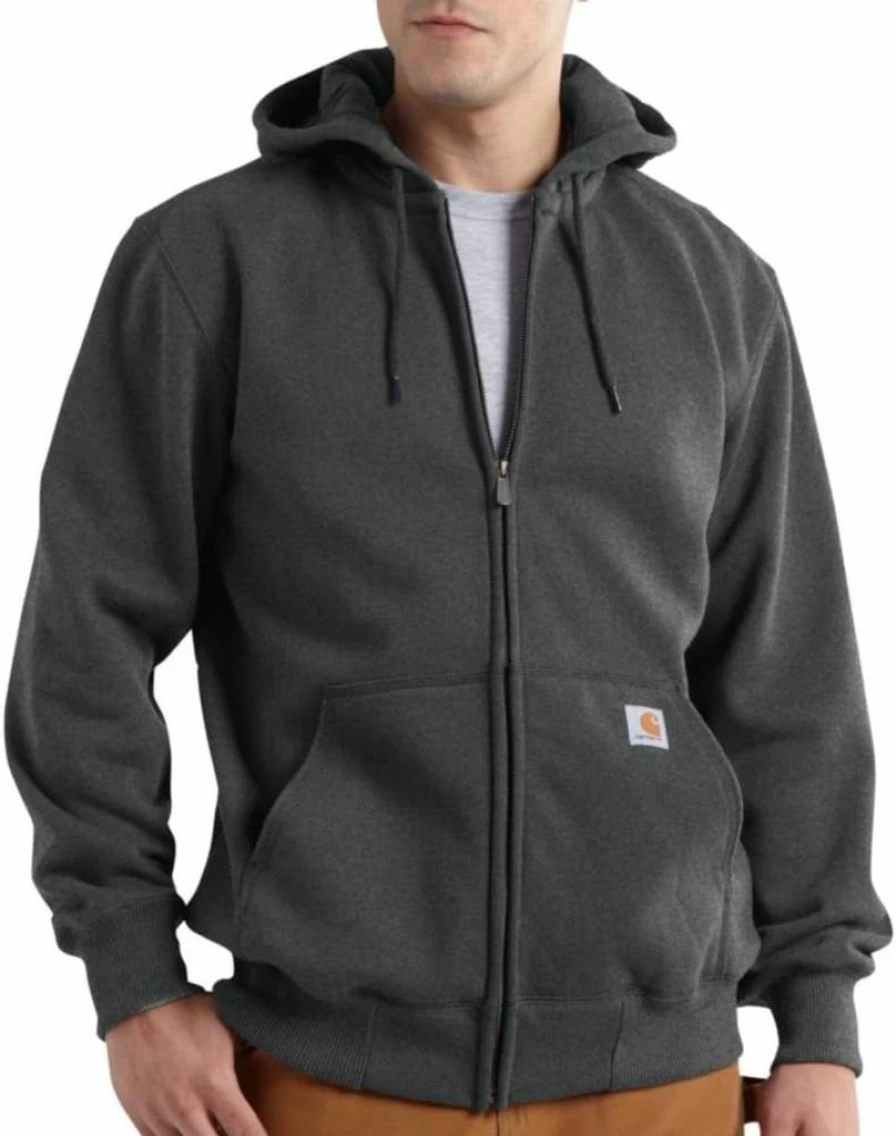 Carhartt Men's Tall Paxton Heavyweight Hooded Sweatshirt with Rain Defender Zip-Up Front