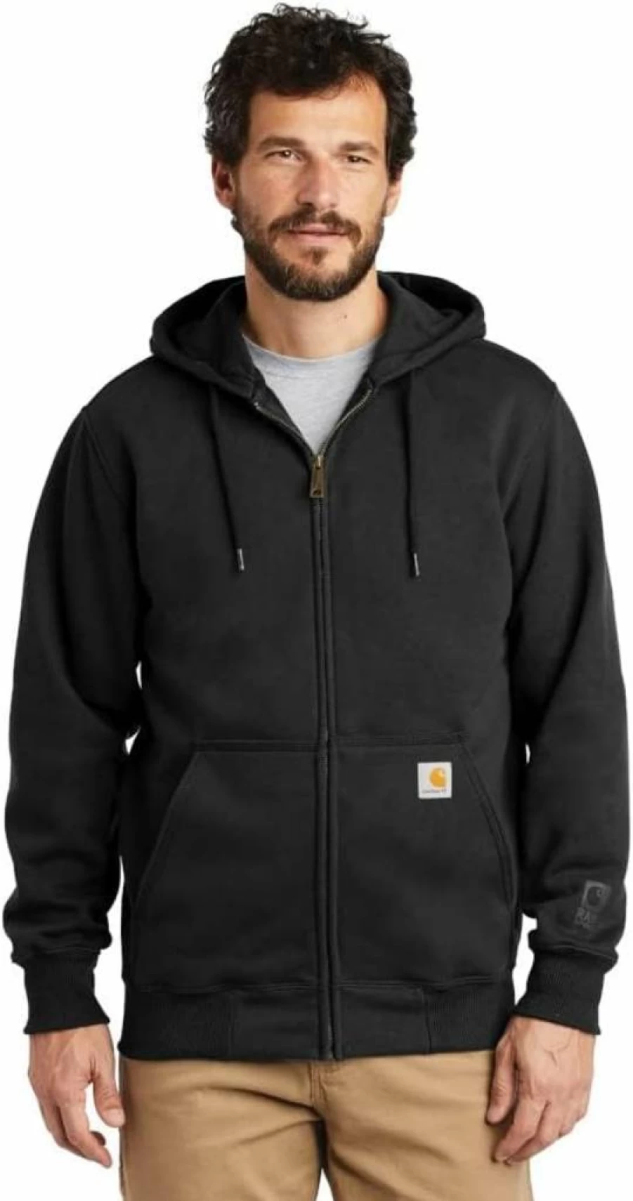 Carhartt Men's Tall Paxton Heavyweight Hooded Sweatshirt with Rain Defender Zip-Up Front