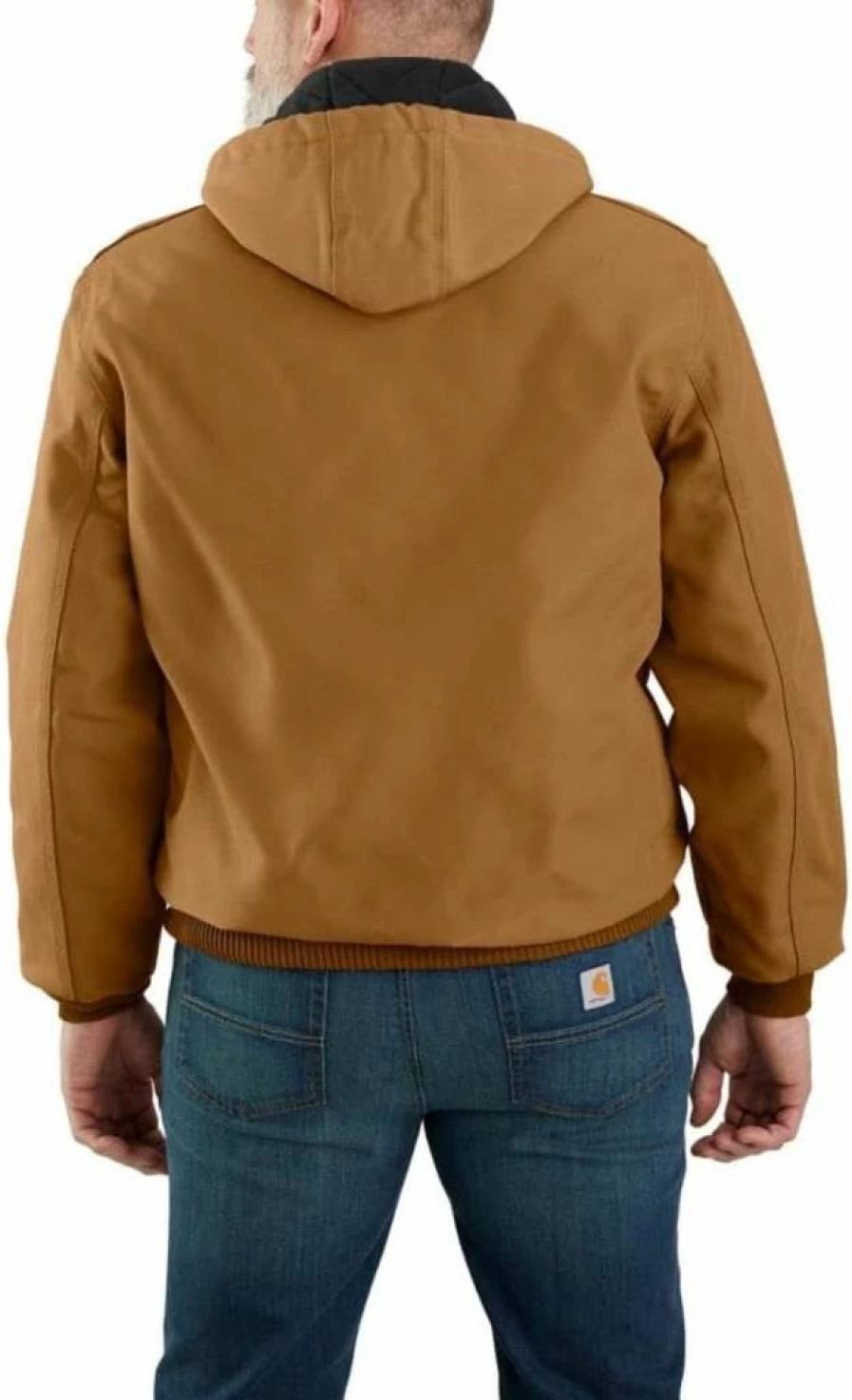 Carhartt Men's Loose Fit Insulated Active Jacket with Firm Duck Fabric for Durability and Warmth
