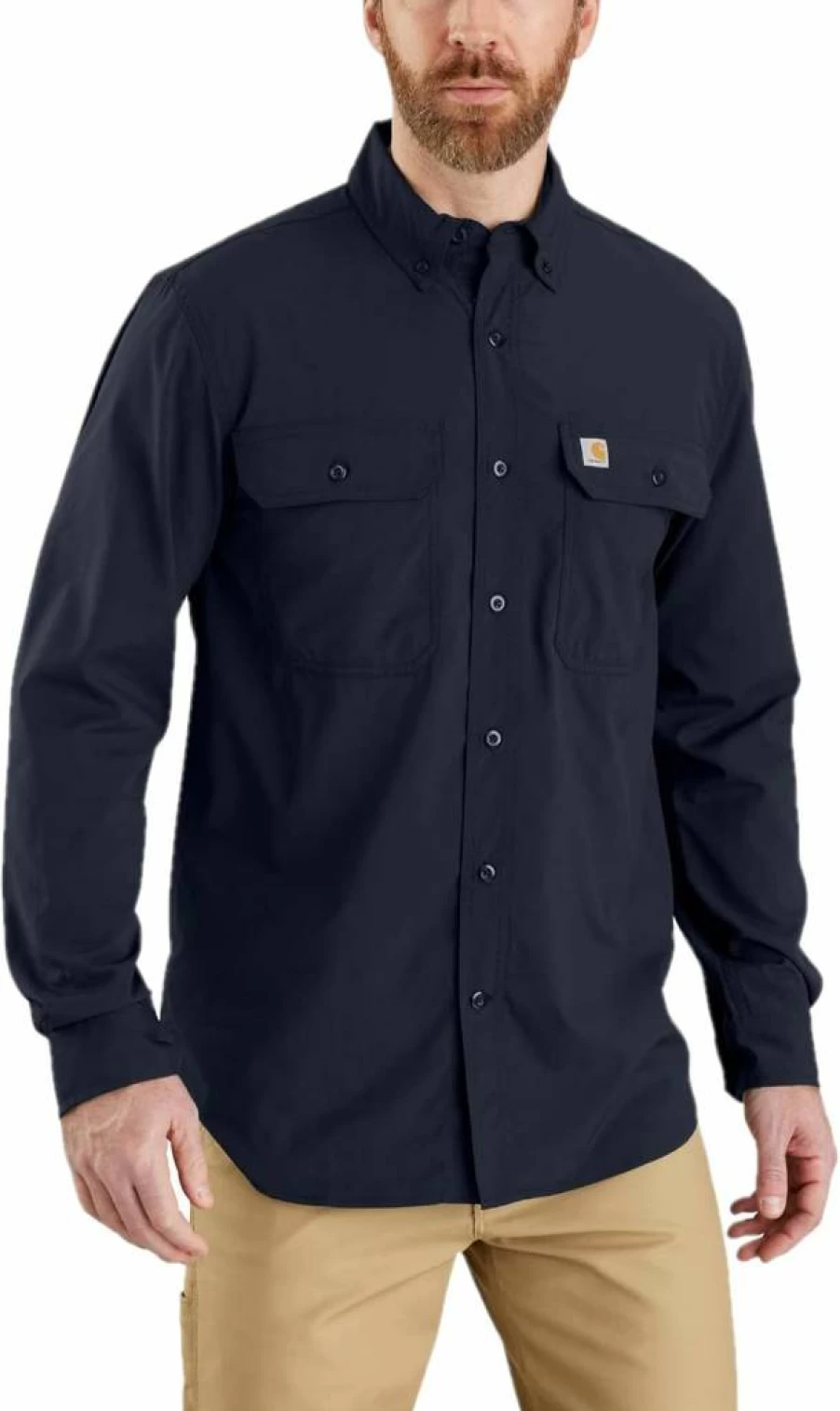 Carhartt Men's Force Relaxed Fit Lightweight Long Sleeve Work Shirt Durable Comfort
