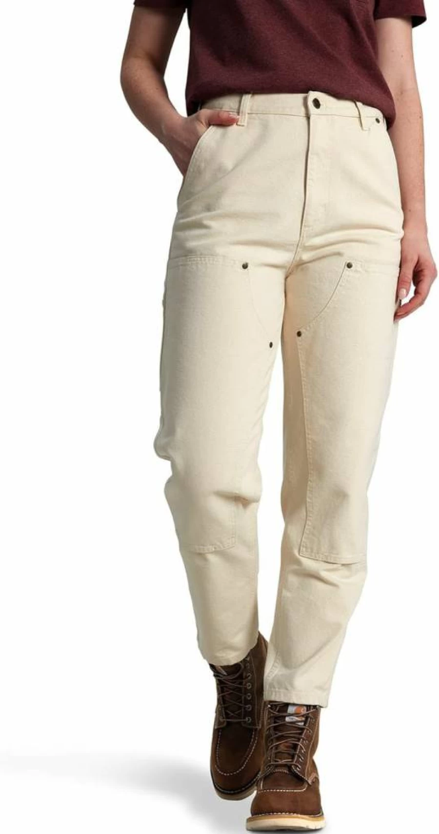 Carhartt Women's Vintage Double-Front Work Pants - Durable Canvas Workwear for Women