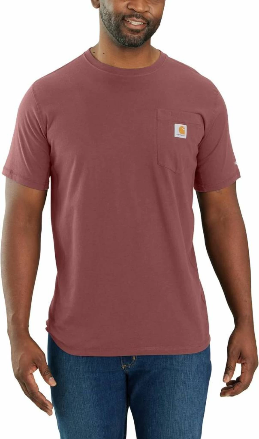 Carhartt Men's Relaxed Fit Midweight Short-Sleeve Pocket T-Shirt - Durable Workwear Casual Tee