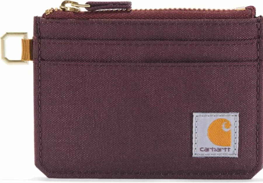 Carhartt Women's Nylon Duck Zippered Card Holder Wallet Casual Accessory