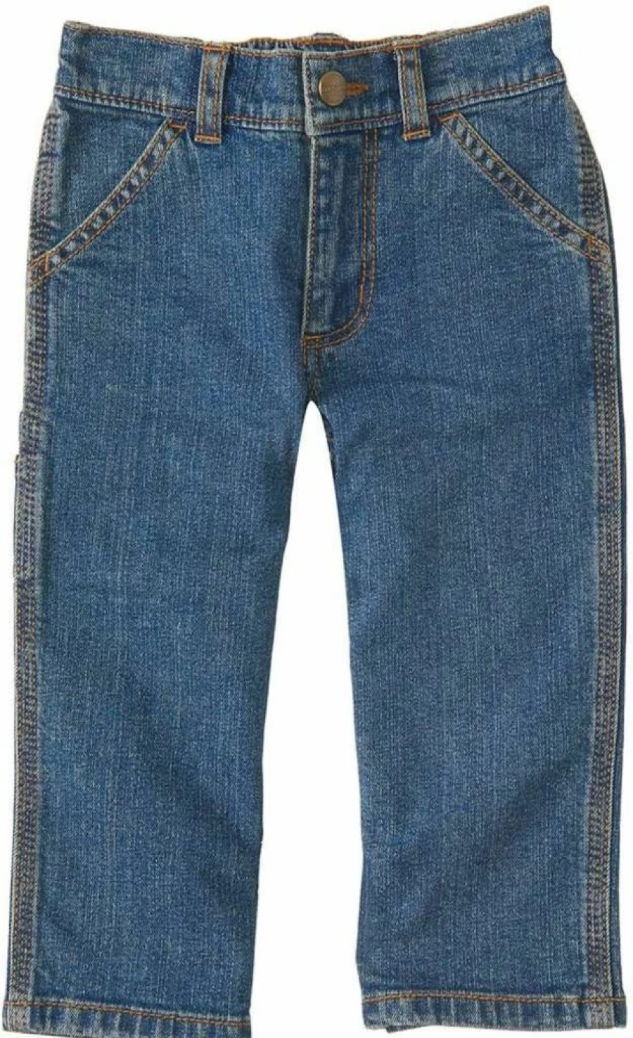 Carhartt Boys' & Toddler Washed Denim Overalls - Durable Kids' Bib Pants