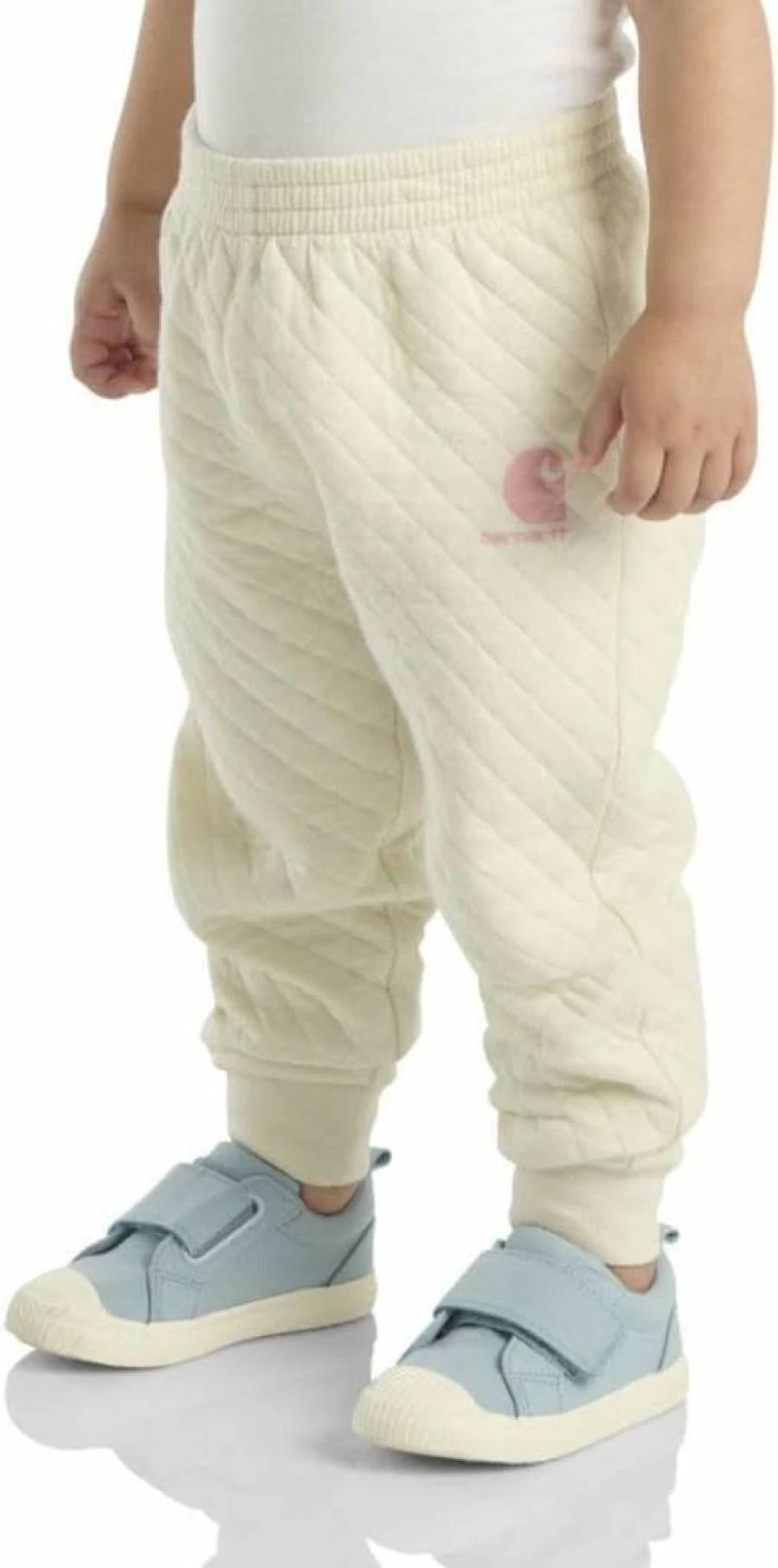 Carhartt Girls' CK9486 Quilted Jersey Logo Sweatpants for Kids