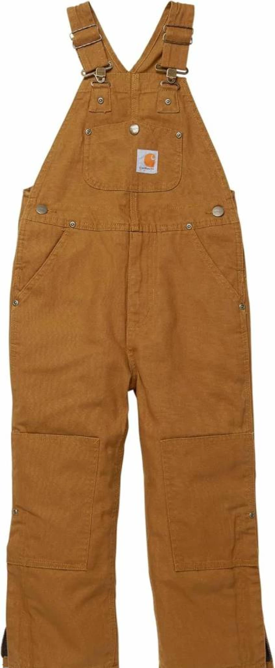 Carhartt Boys' Washed Duck Bib Overalls CM8603 Durable Workwear for Kids