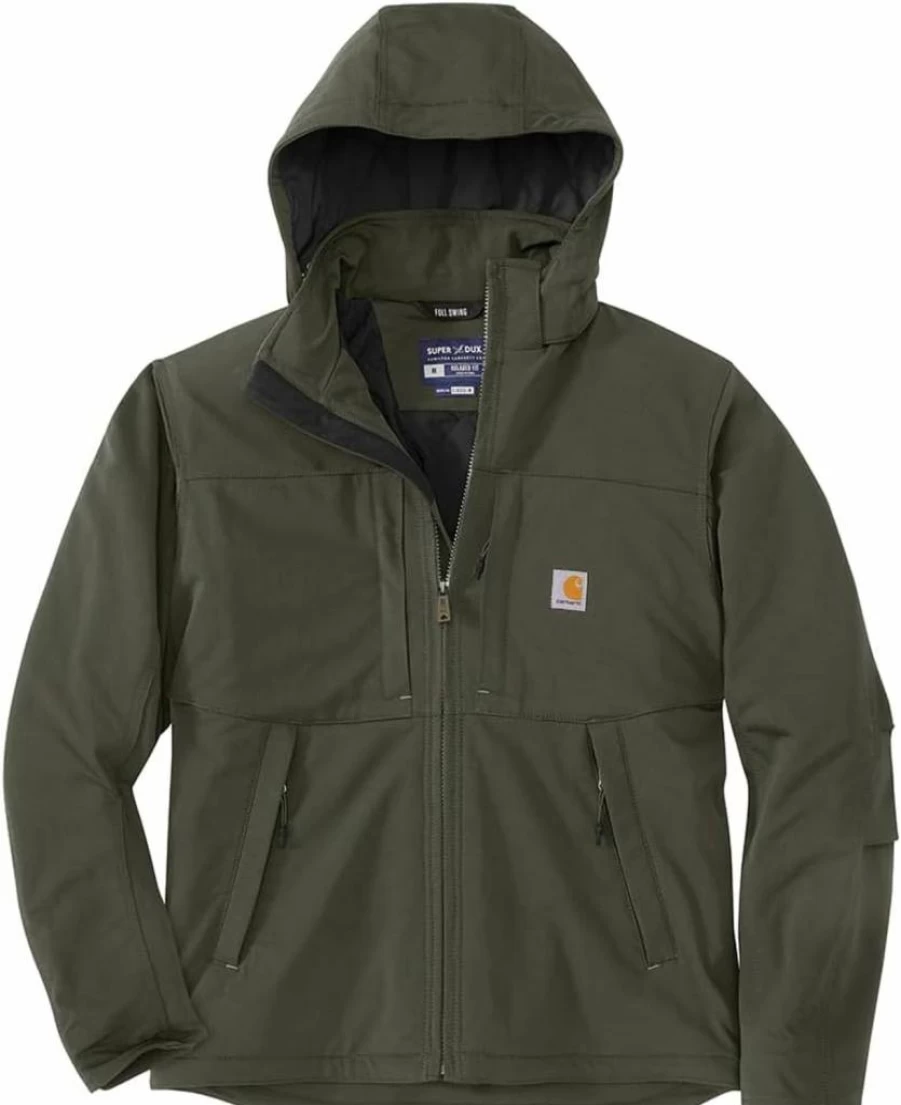 Carhartt Men's Super Dux Insulated Jacket - Relaxed Fit, Heavy Duty Workwear, Warm Winter Coat