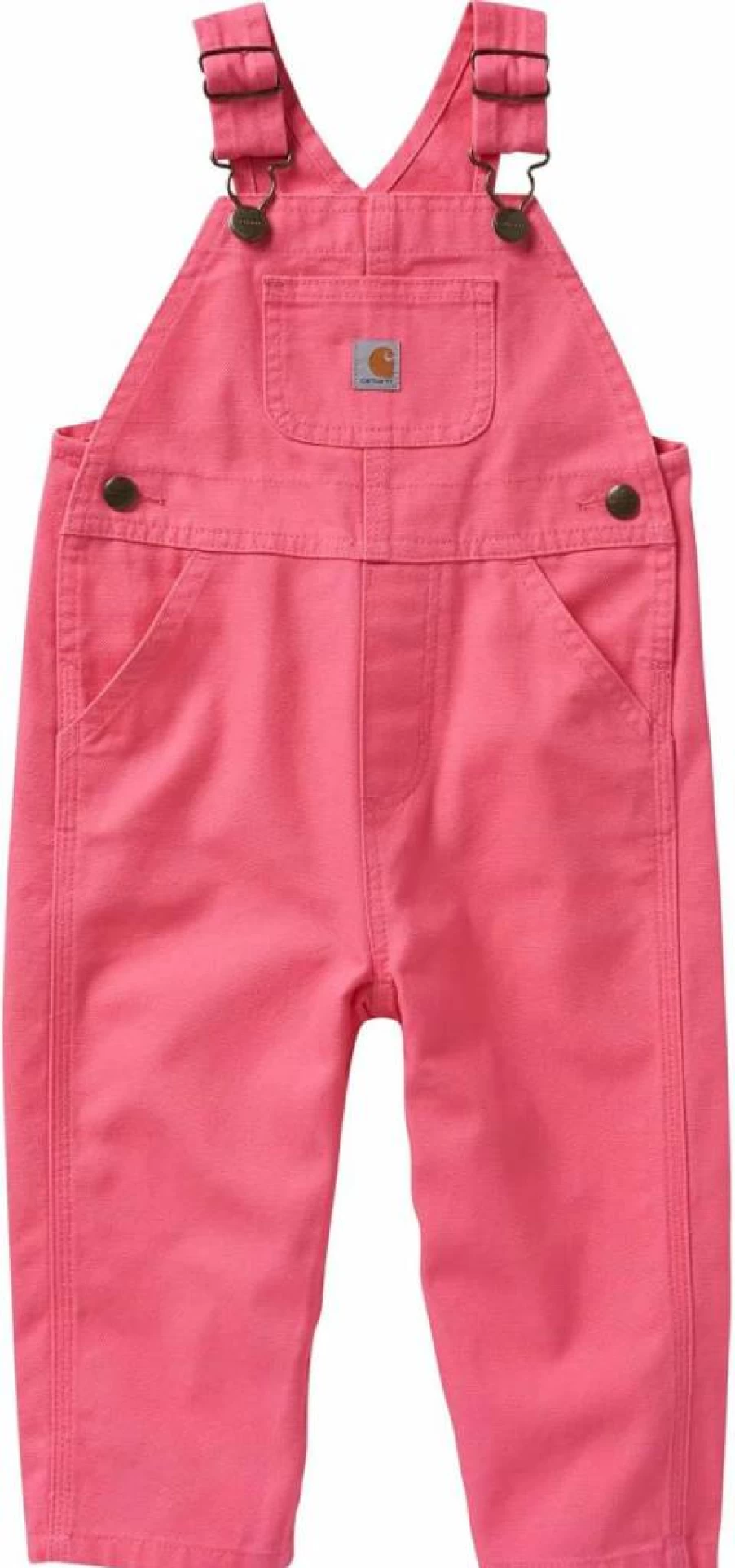Carhartt Girls' Loose Fit Canvas Bib Overalls CM9712 Durable Workwear for Kids