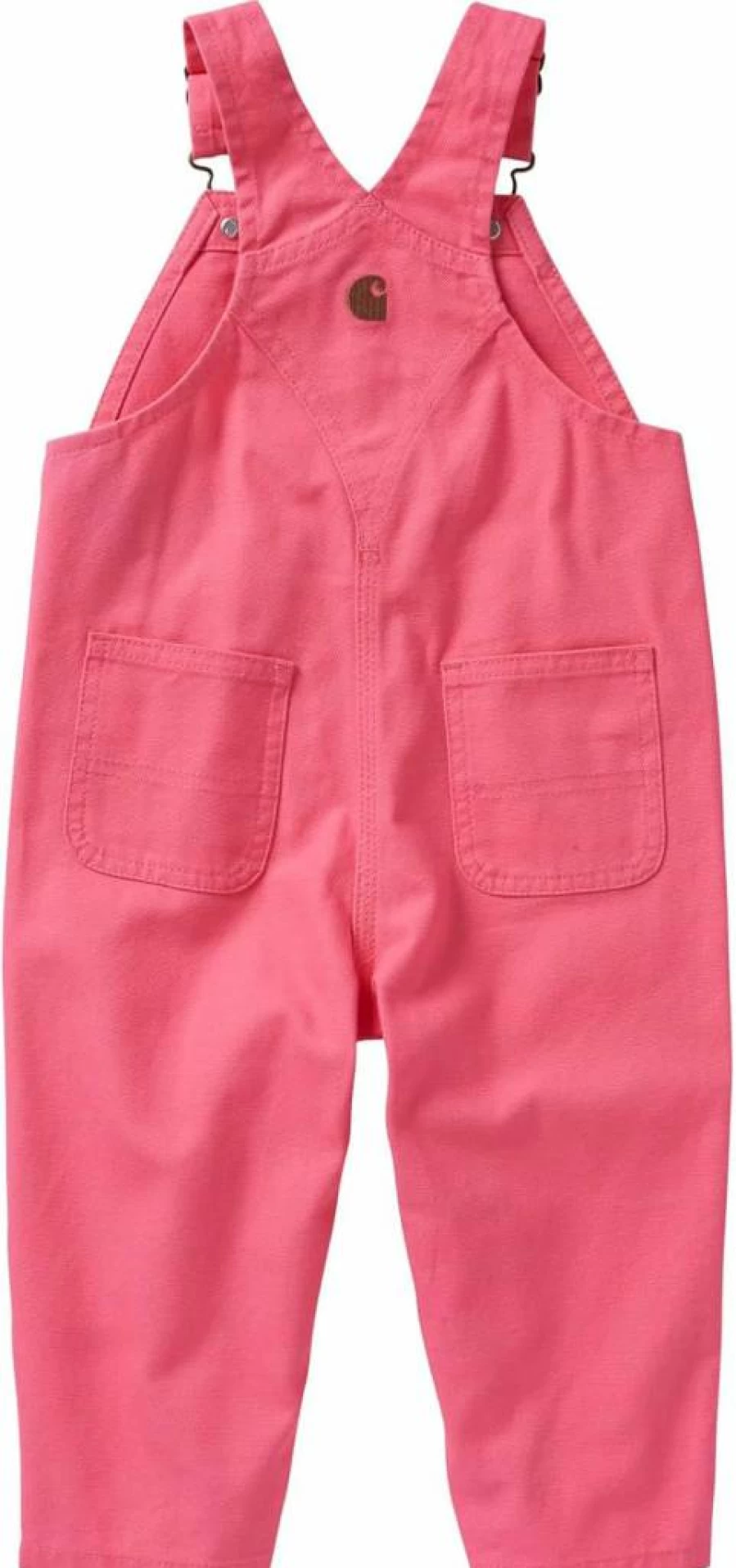Carhartt Girls' Loose Fit Canvas Bib Overalls CM9712 Durable Workwear for Kids
